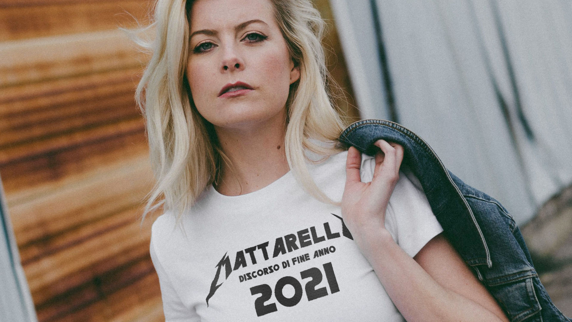 T-Shirt Mattarella Discorso di Fine Anno Plindo Music Orizzontale