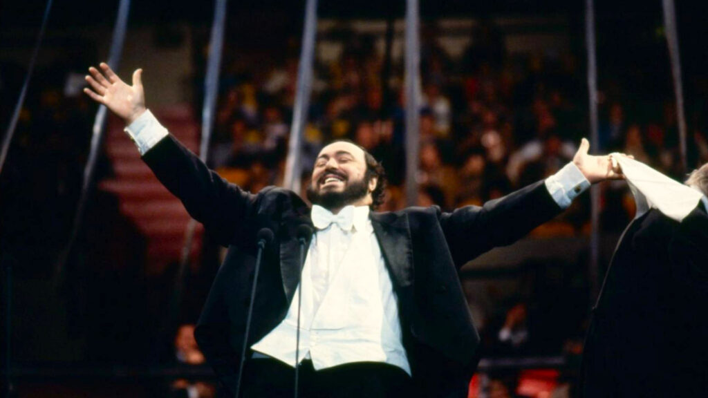Luciano Pavarotti alla Festa del Cinema di Roma