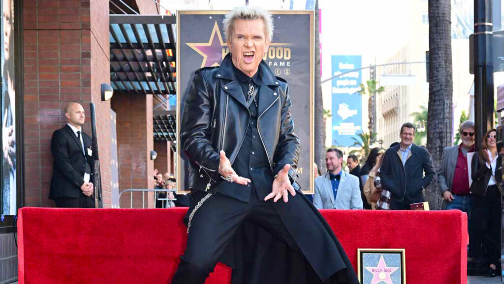 Billy Idol, una stella in più sulla Walk of Fame