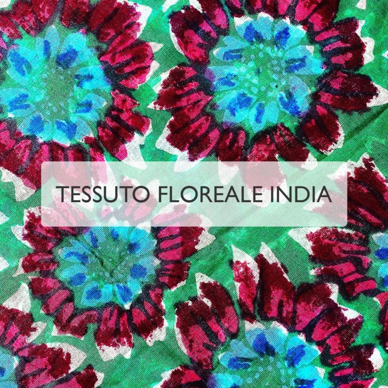 Motivo Floreale INDIA - Mascherine in tessuto personalizzate lavabili