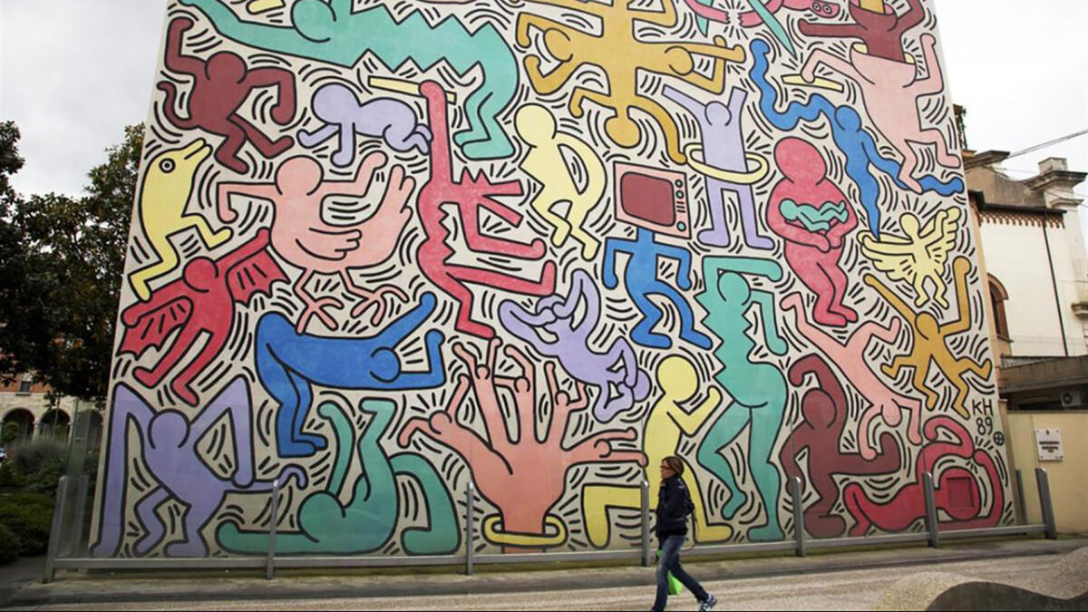 Keith Haring: il murale Tuttomondo di Pisa